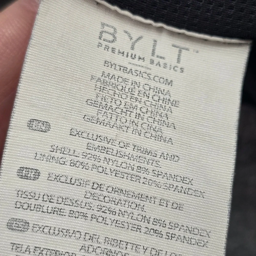 BYLT Premium Basics Shorts Mens XXL Black Lined Athletic Training Zipper Pockets